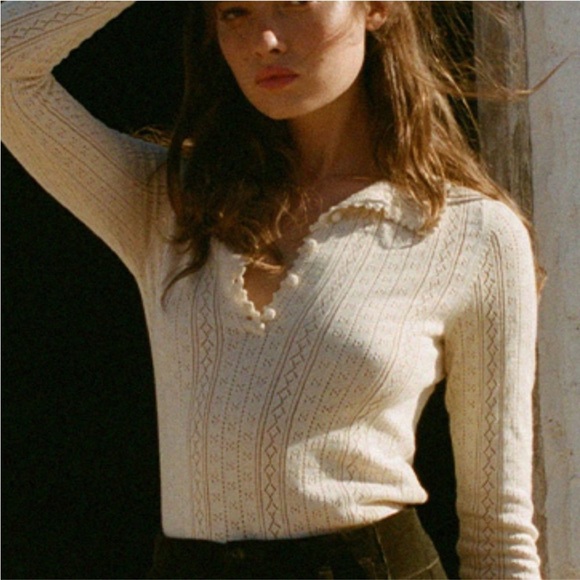 Doen Sweaters - Mia Pointelle Henley